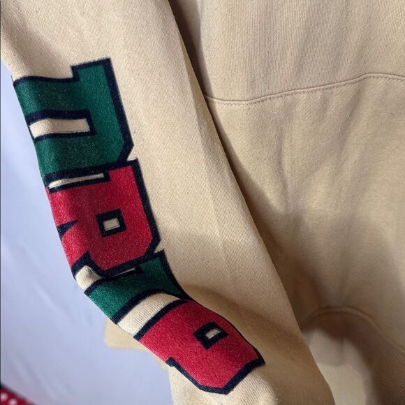 Eternity BC/AD TanShark Mouth Hoodie. Drip Logo On Sleeve. Size X-Large. - Picture 5 of 9